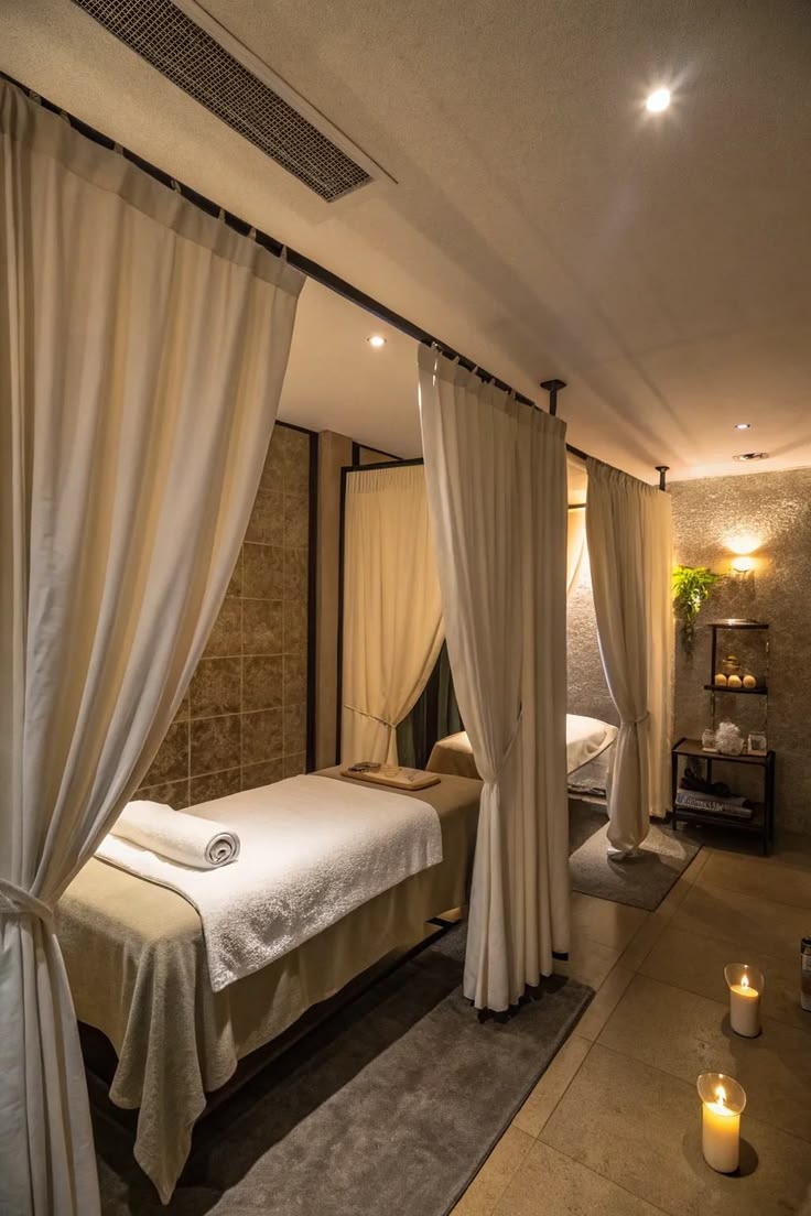 Rèm vải cho Spa